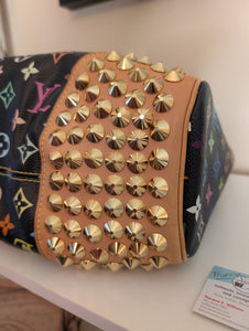 LOUIS VUITTON BLACK MULTICOLOR CHRISSIE