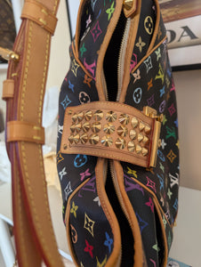 LOUIS VUITTON BLACK MULTICOLOR CHRISSIE