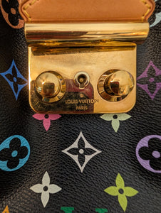 LOUIS VUITTON BLACK MULTICOLOR CHRISSIE