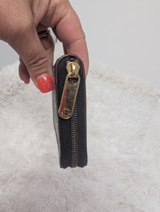 LOUIS VUITTON BLACK MULTICOLOR ZIPPY COMPACT WALLET