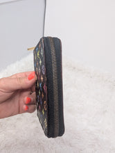 LOUIS VUITTON BLACK MULTICOLOR ZIPPY COMPACT WALLET