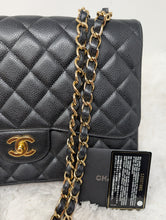 CHANEL BLACK CAVIAR SINGLE FLAP JUMBO