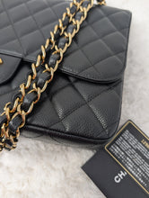 CHANEL BLACK CAVIAR SINGLE FLAP JUMBO