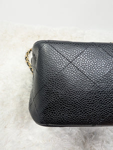 CHANEL BLACK CAVIAR SINGLE FLAP JUMBO