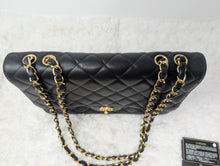 CHANEL BLACK CAVIAR SINGLE FLAP JUMBO