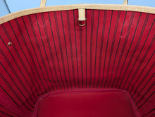 LOUIS VUITTON NEVERFULL MM, RED INTERIOR