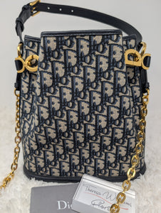CHRISTIAN DIOR C'EST BUCKET OBLIQUE MEDIUM, BRAND NEW