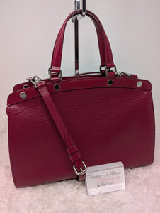 LOUIS VUITTON EPI BREA MM, FUSHIA