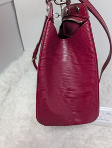 LOUIS VUITTON EPI BREA MM, FUSHIA
