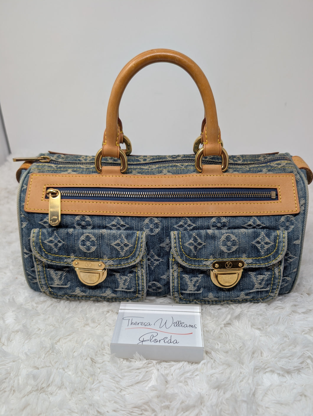 LOUIS VUITTON DENIM SPEEDY 30