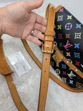 LOUIS VUITTON BLACK MULTICOLOR MURAKAMI SOLOGNE CROSSBODY