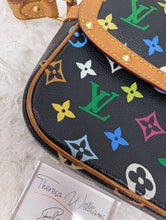 LOUIS VUITTON BLACK MULTICOLOR MURAKAMI SOLOGNE CROSSBODY
