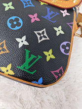 LOUIS VUITTON BLACK MULTICOLOR MURAKAMI SOLOGNE CROSSBODY
