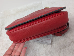LOUIS VUITTON RED EMPREINTE METIS POCHETTE