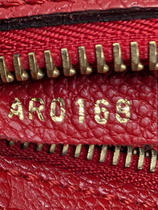LOUIS VUITTON RED EMPREINTE METIS POCHETTE