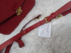 LOUIS VUITTON RED EMPREINTE METIS POCHETTE