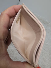 CHANEL CAMILIA CARD HOLDER, ROSE BEIGE