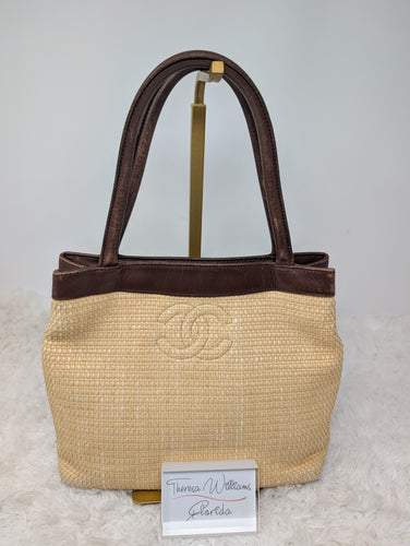 CHANEL COCO RAFFIA SMALL TOTE