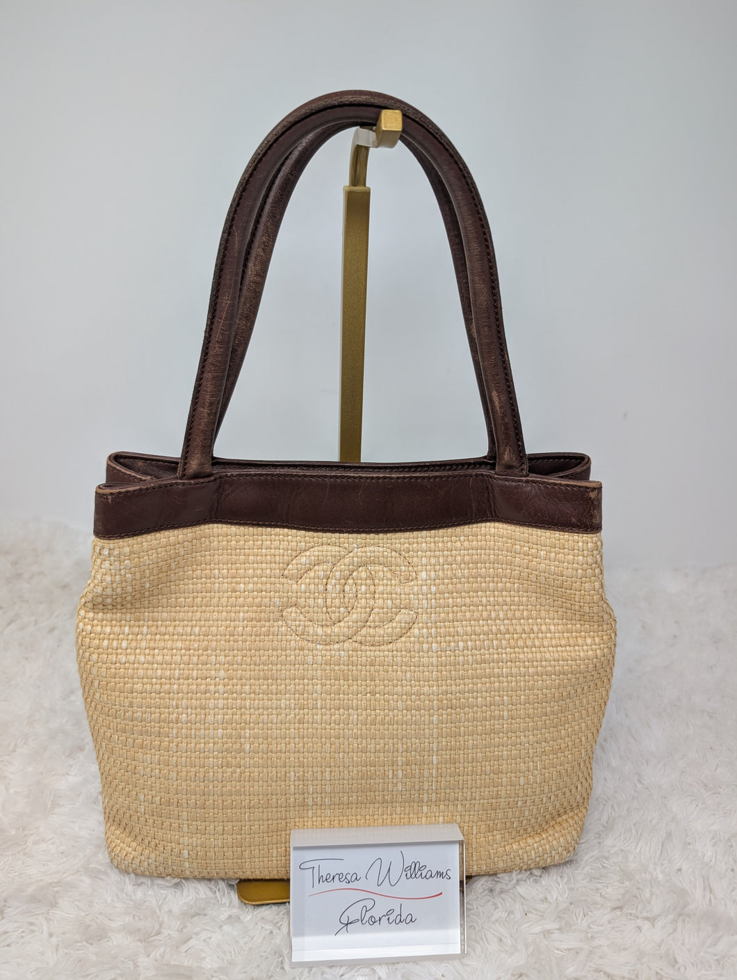 CHANEL COCO RAFFIA SMALL TOTE