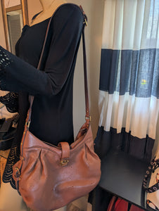 LOUIS VUITTON MAHINA XS COGNAC CROSSBODY