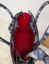 CHRISTIAN LOUBOUTIN MEDIUM BLUE SILVER PALOMA TOTE