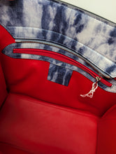 CHRISTIAN LOUBOUTIN MEDIUM BLUE SILVER PALOMA TOTE