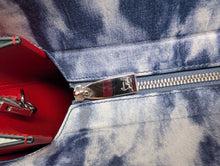 CHRISTIAN LOUBOUTIN MEDIUM BLUE SILVER PALOMA TOTE
