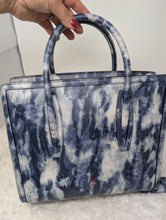 CHRISTIAN LOUBOUTIN MEDIUM BLUE SILVER PALOMA TOTE