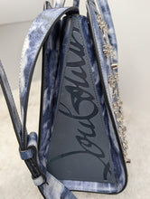 CHRISTIAN LOUBOUTIN MEDIUM BLUE SILVER PALOMA TOTE