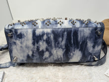 CHRISTIAN LOUBOUTIN MEDIUM BLUE SILVER PALOMA TOTE
