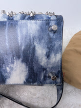 CHRISTIAN LOUBOUTIN MEDIUM BLUE SILVER PALOMA TOTE