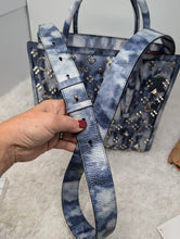 CHRISTIAN LOUBOUTIN MEDIUM BLUE SILVER PALOMA TOTE