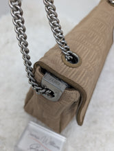 FENDI BAGUETTE MEDIUM, BEIGE "TECHNICAL" FABRIC, SLV HDW