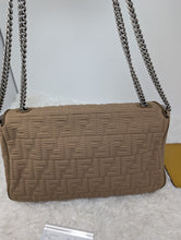 FENDI BAGUETTE MEDIUM, BEIGE "TECHNICAL" FABRIC, SLV HDW