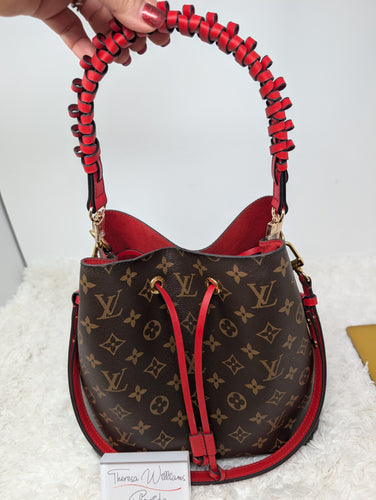 LOUIS VUITTON MONOGRAM RED NEONOE MM