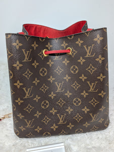 LOUIS VUITTON MONOGRAM RED NEONOE MM