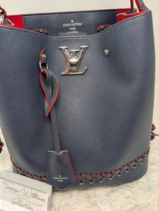 LOUIS VUITTON LOCKME BUCKET, MARINE ROUGE