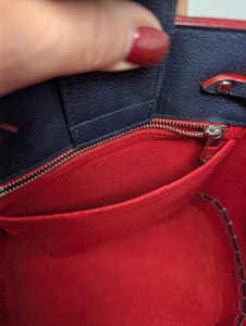 LOUIS VUITTON LOCKME BUCKET, MARINE ROUGE
