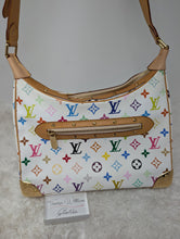 LOUIS VUITTON WHITE MULTICOLOR MURAKAMI BOULOGNE