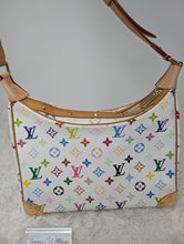LOUIS VUITTON WHITE MULTICOLOR MURAKAMI BOULOGNE