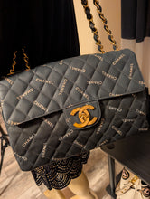 CHANEL QUILTED LOGO JUMBO XL VINTAGE FLAP, SUPER RARE