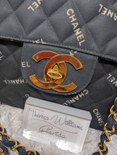 CHANEL QUILTED LOGO JUMBO XL VINTAGE FLAP, SUPER RARE
