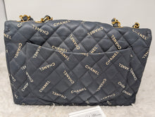 CHANEL QUILTED LOGO JUMBO XL VINTAGE FLAP, SUPER RARE