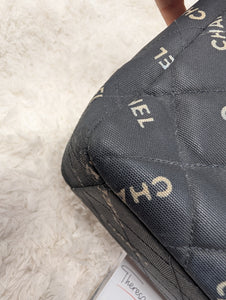 CHANEL QUILTED LOGO JUMBO XL VINTAGE FLAP, SUPER RARE