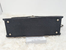 CHANEL BLACK JERSEY FLAP, EXCELLENT