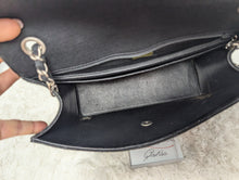 CHANEL BLACK JERSEY FLAP, EXCELLENT