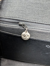 CHANEL BLACK JERSEY FLAP, EXCELLENT
