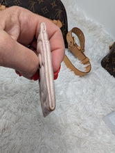 CHANEL CAMILIA CARD HOLDER, ROSE BEIGE