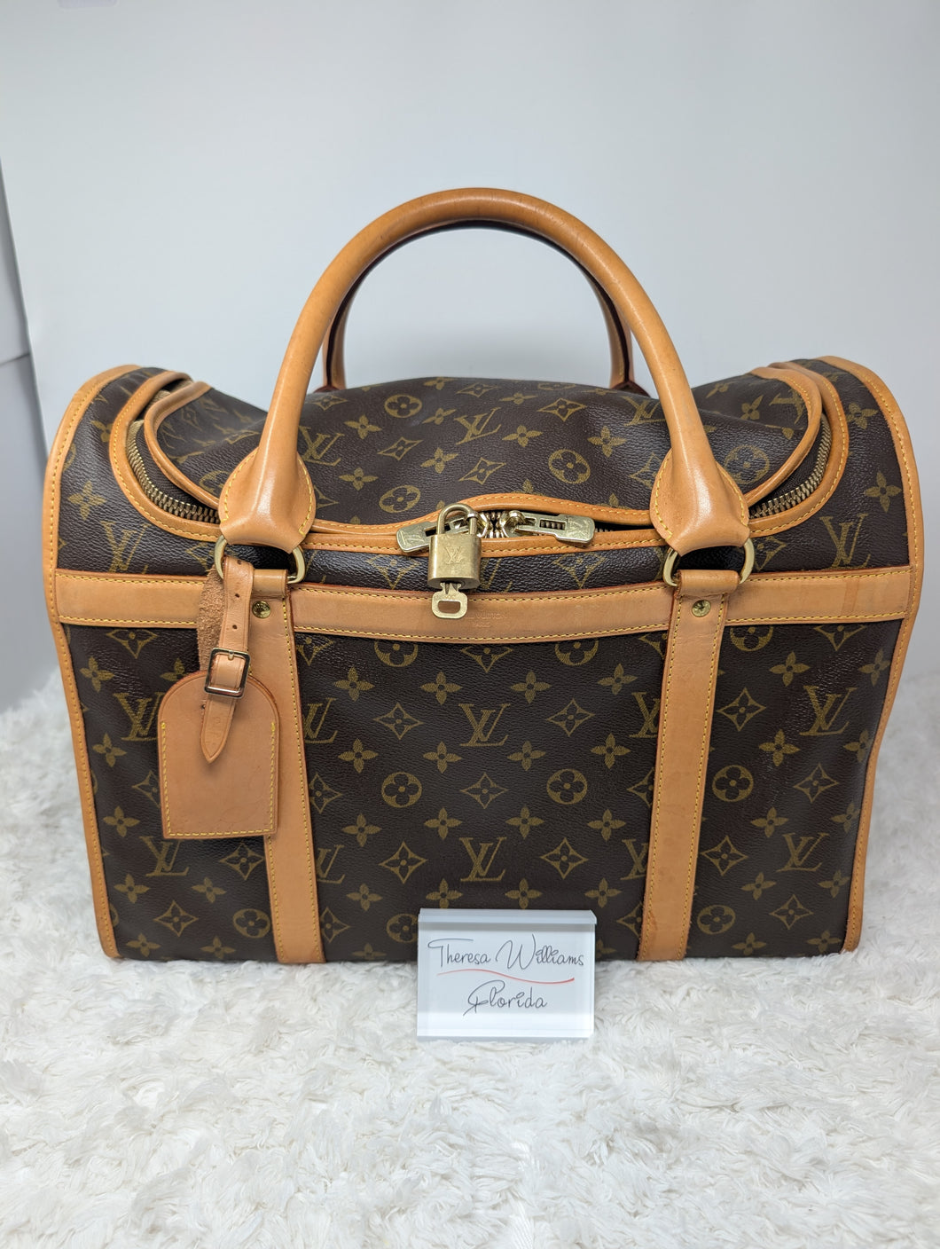 LOUIS VUITTON MONOGRAM SAC CHIEN 40 PET CARRIER
