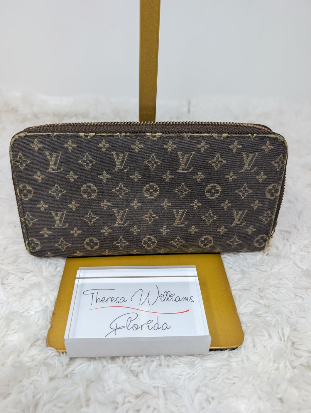 LOUIS VUITTON MINI LIN ZIPPY WALLET